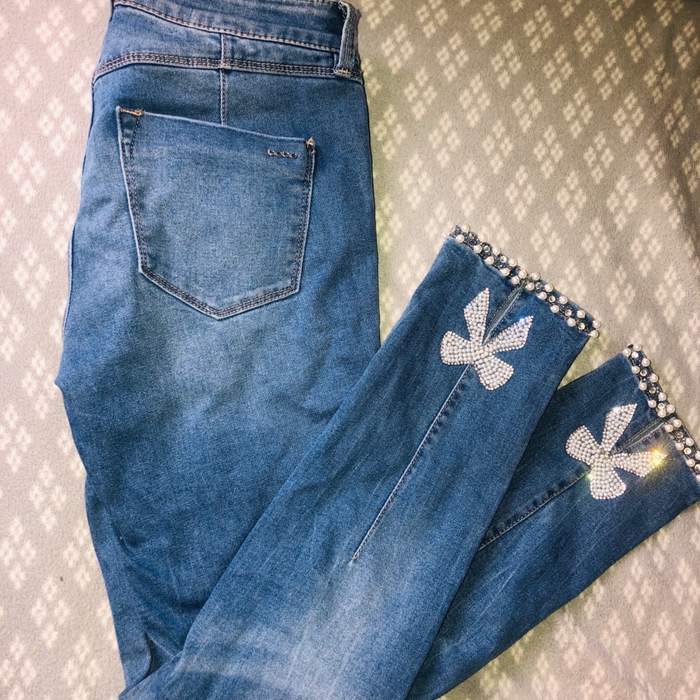 BEBE Heartbreaker Ankle Skinny Jeans 🎀✨